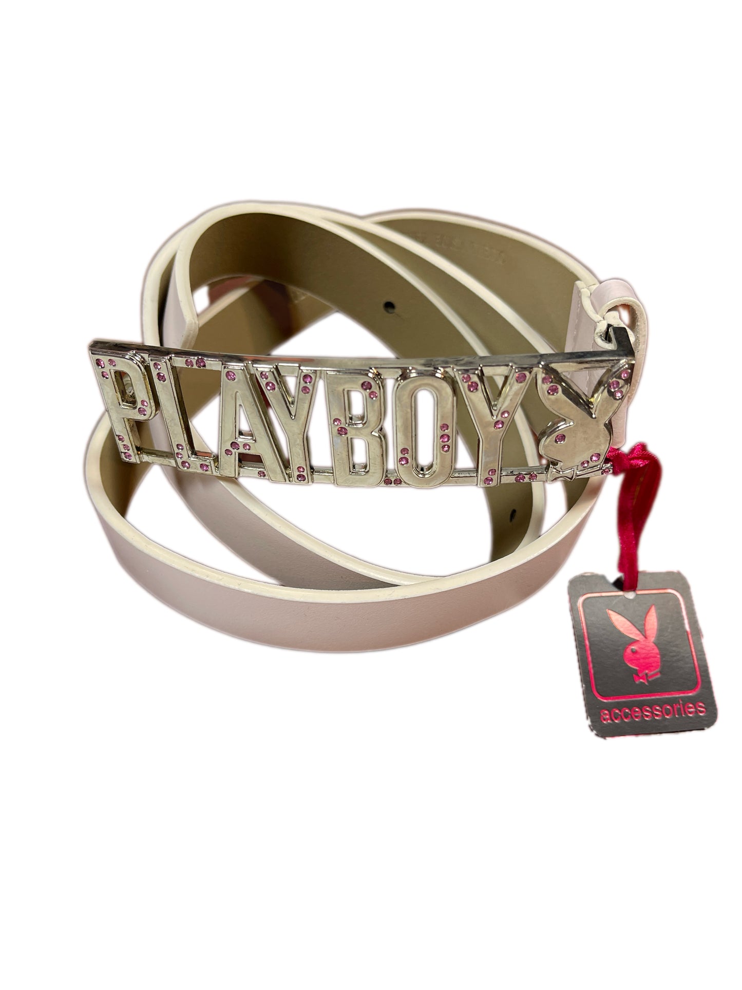 Y2k Playboy Belt White 2004