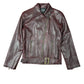 Y2k Emporio Collection Vegan Leather Jacket Red Black - L