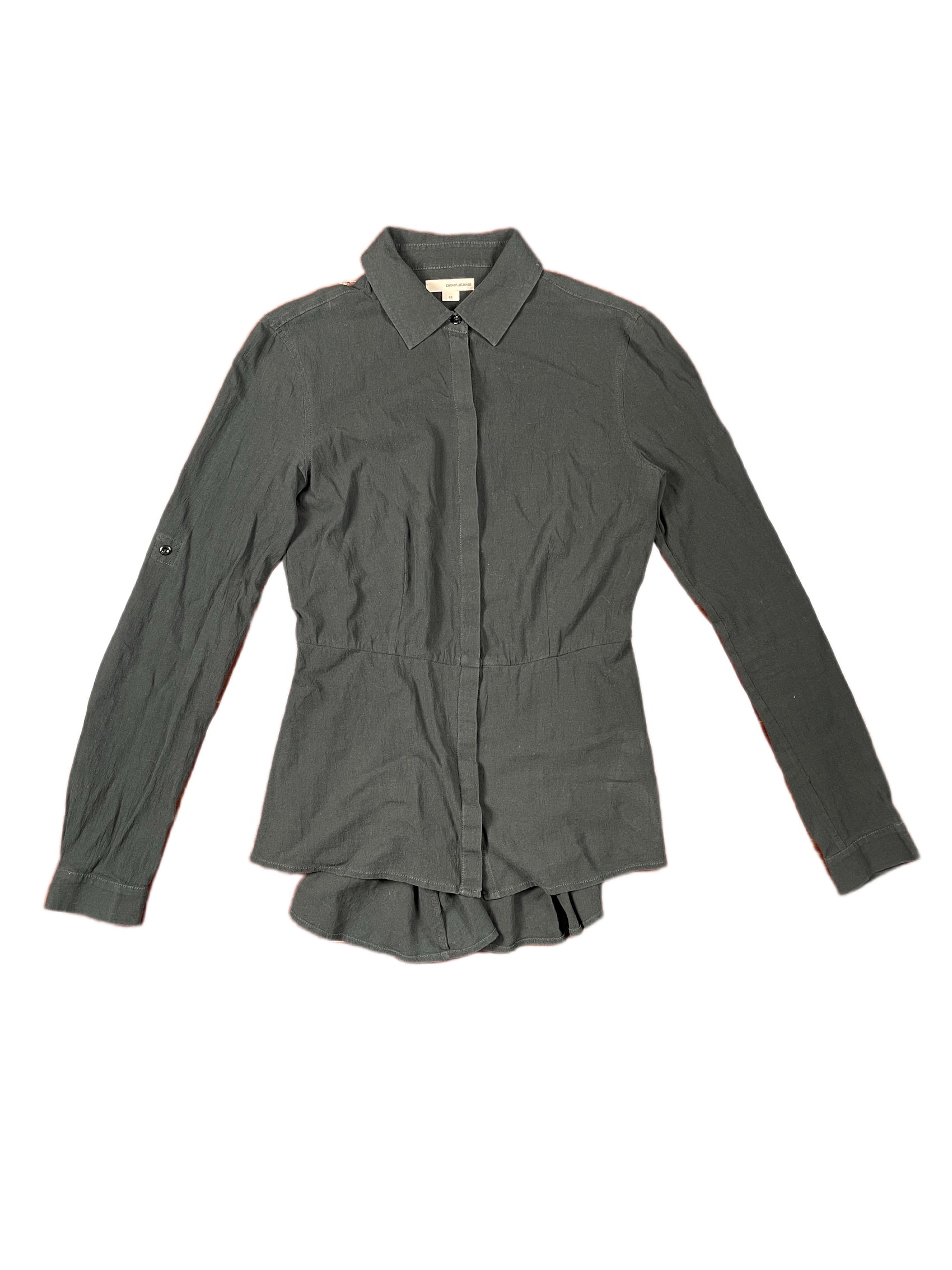 DKNY Long Sleeve Shirt Black - XS
