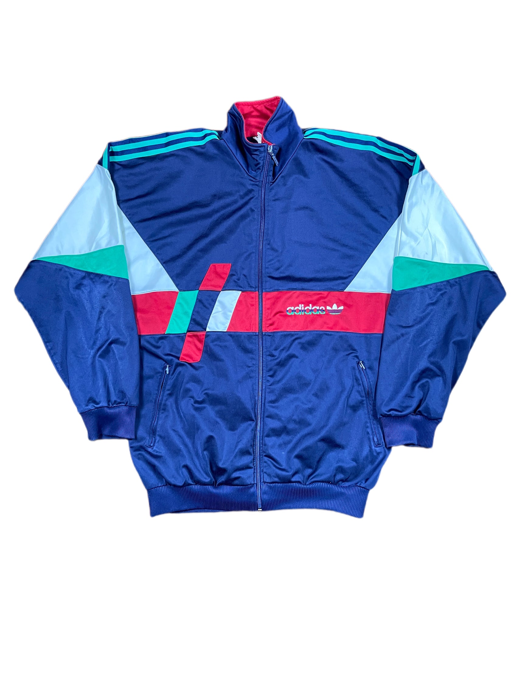 Vintage Adidas 1980s SPort Jacket Multicolor - L