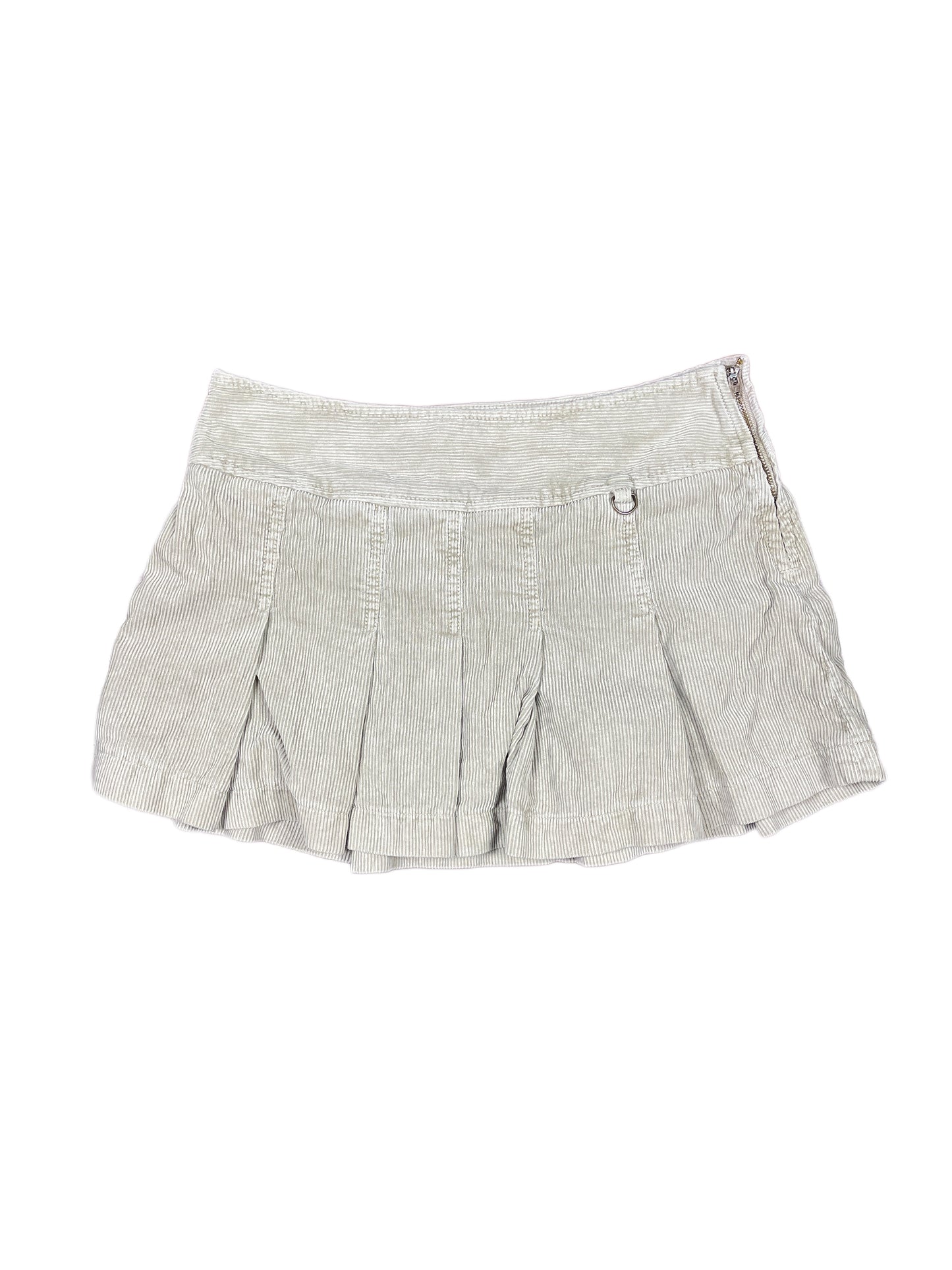 Zara Corduroy Skirt Cream - XS