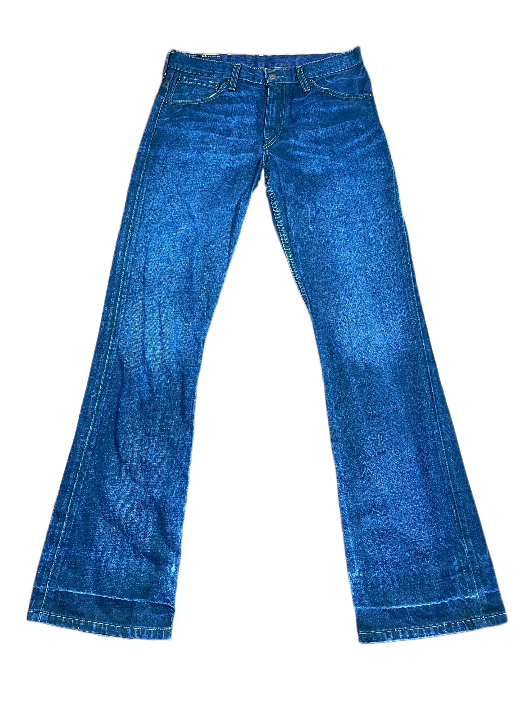 Vintage Levi's 507 Bootcut Denim Pants Blue Green - S/M