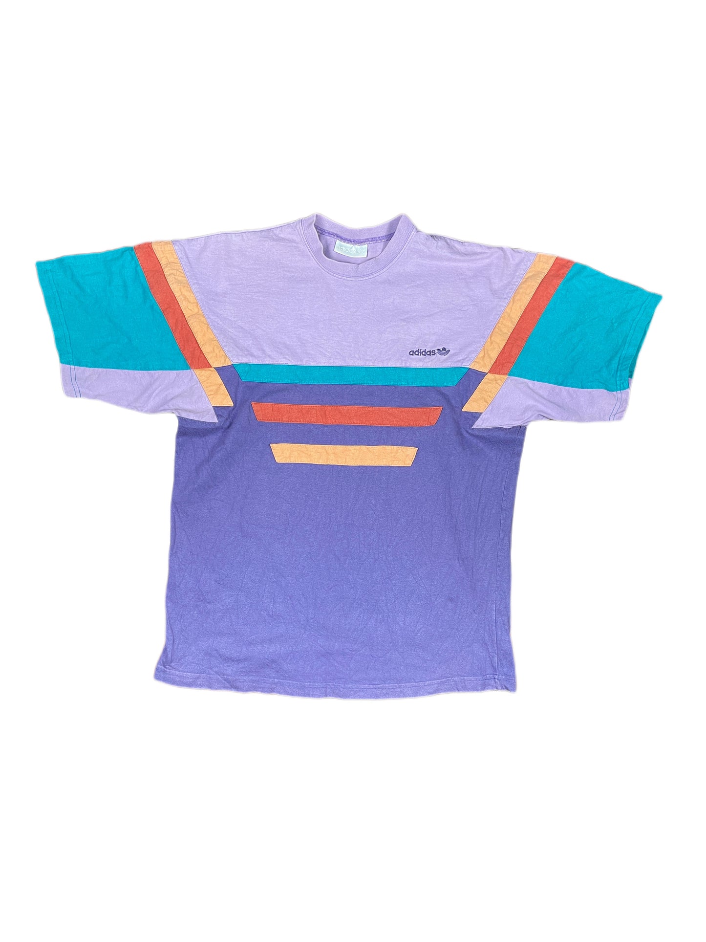 Vintage Adidas T-Shirt Purple - L