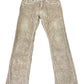 Y2k Pepe Jeans Corduroy Bootcut Pants Beige - M