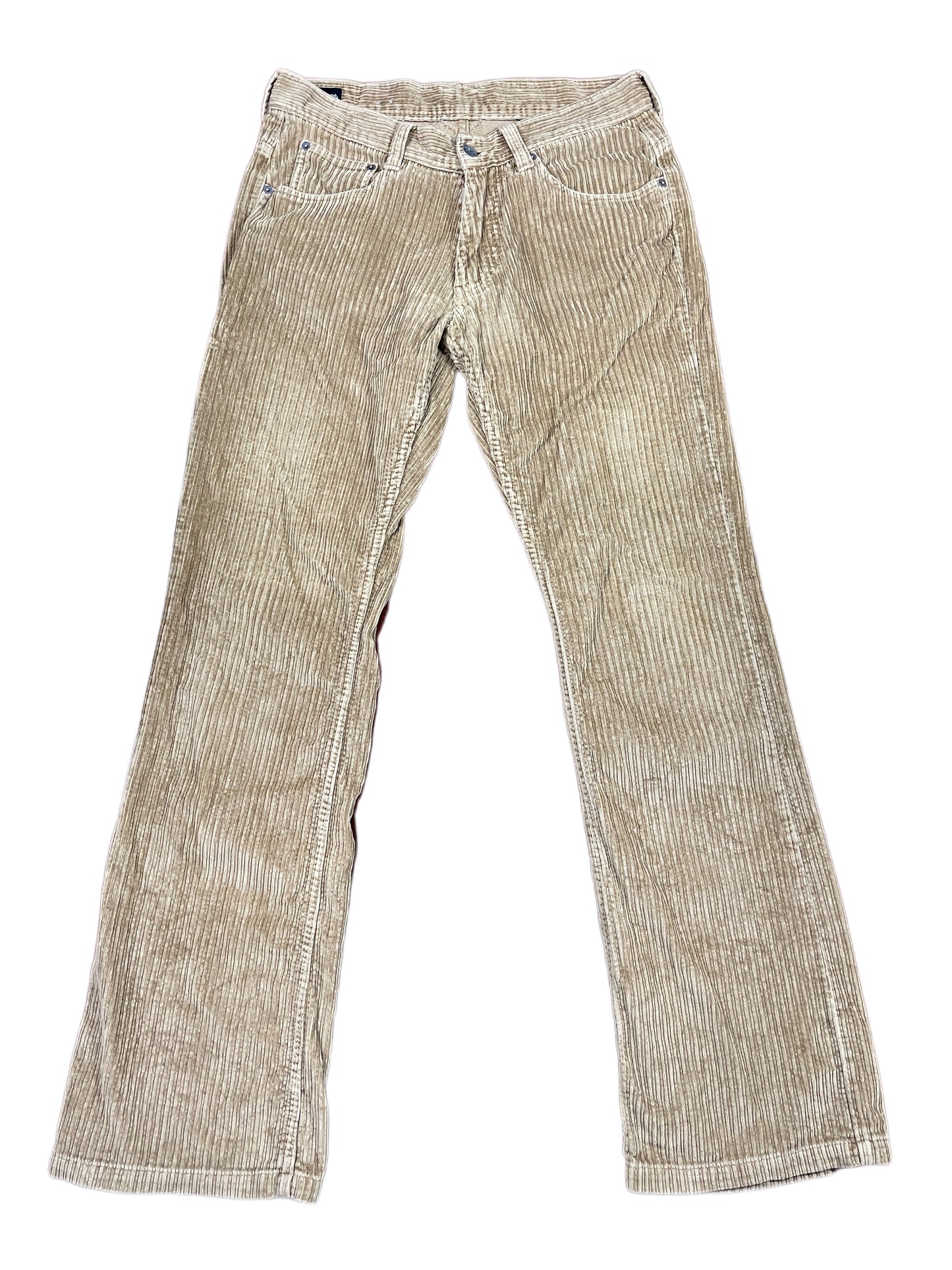 Y2k Pepe Jeans Corduroy Bootcut Pants Beige - M