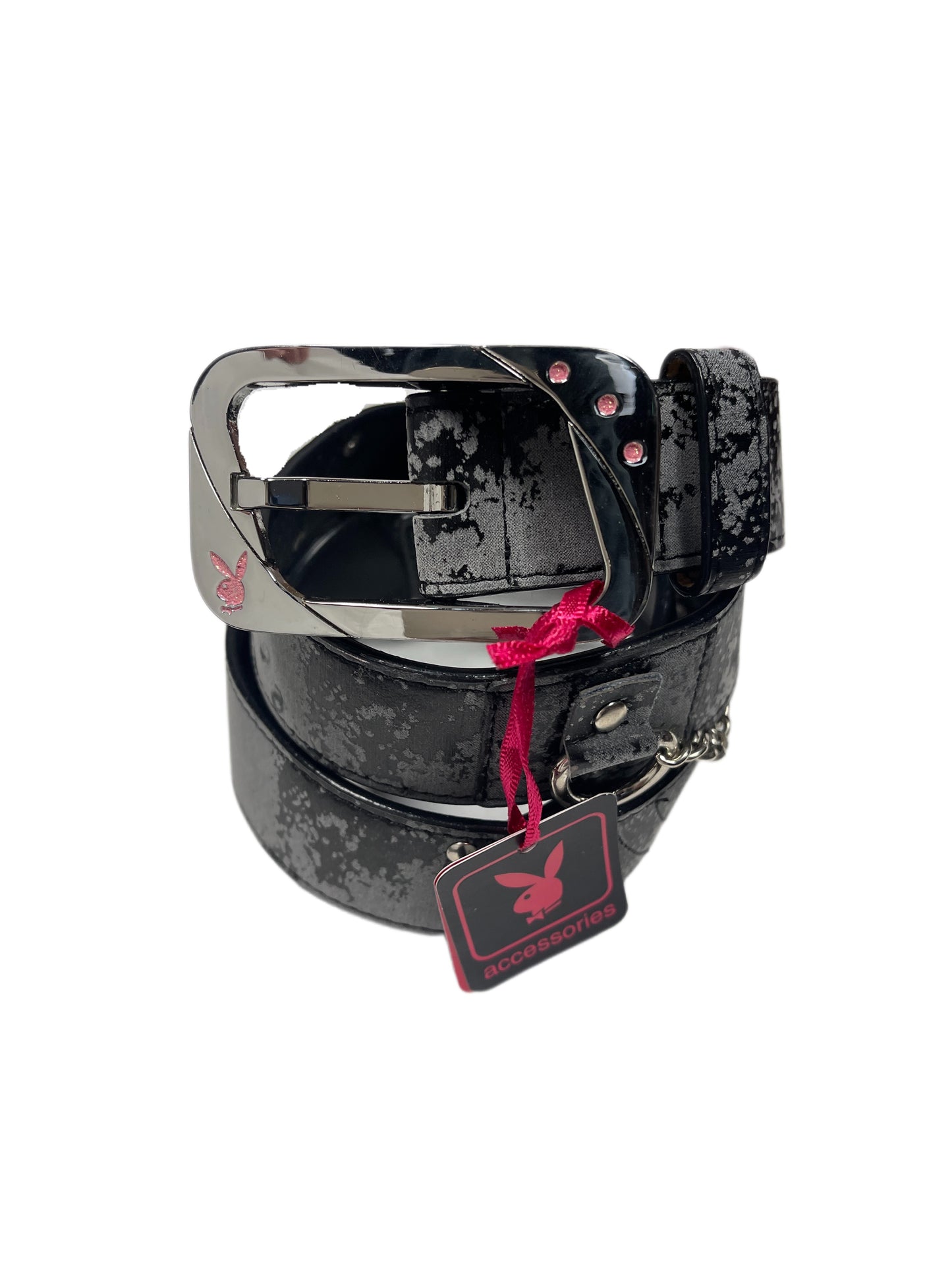 Y2k Playboy Belt 2004 Black
