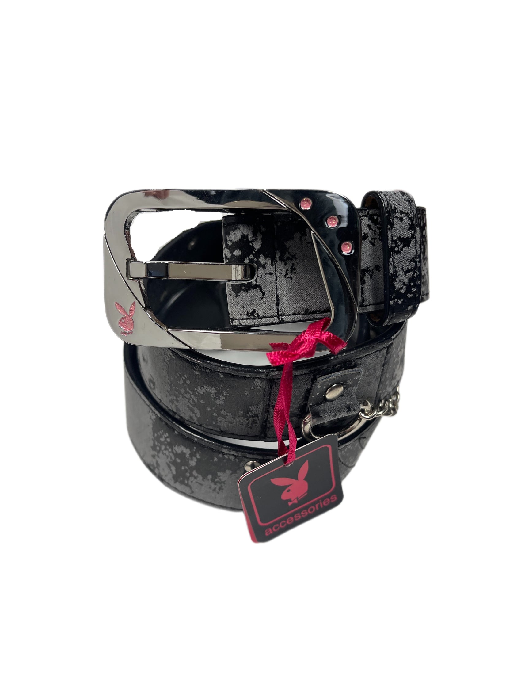 Y2k Playboy Belt 2004 Black