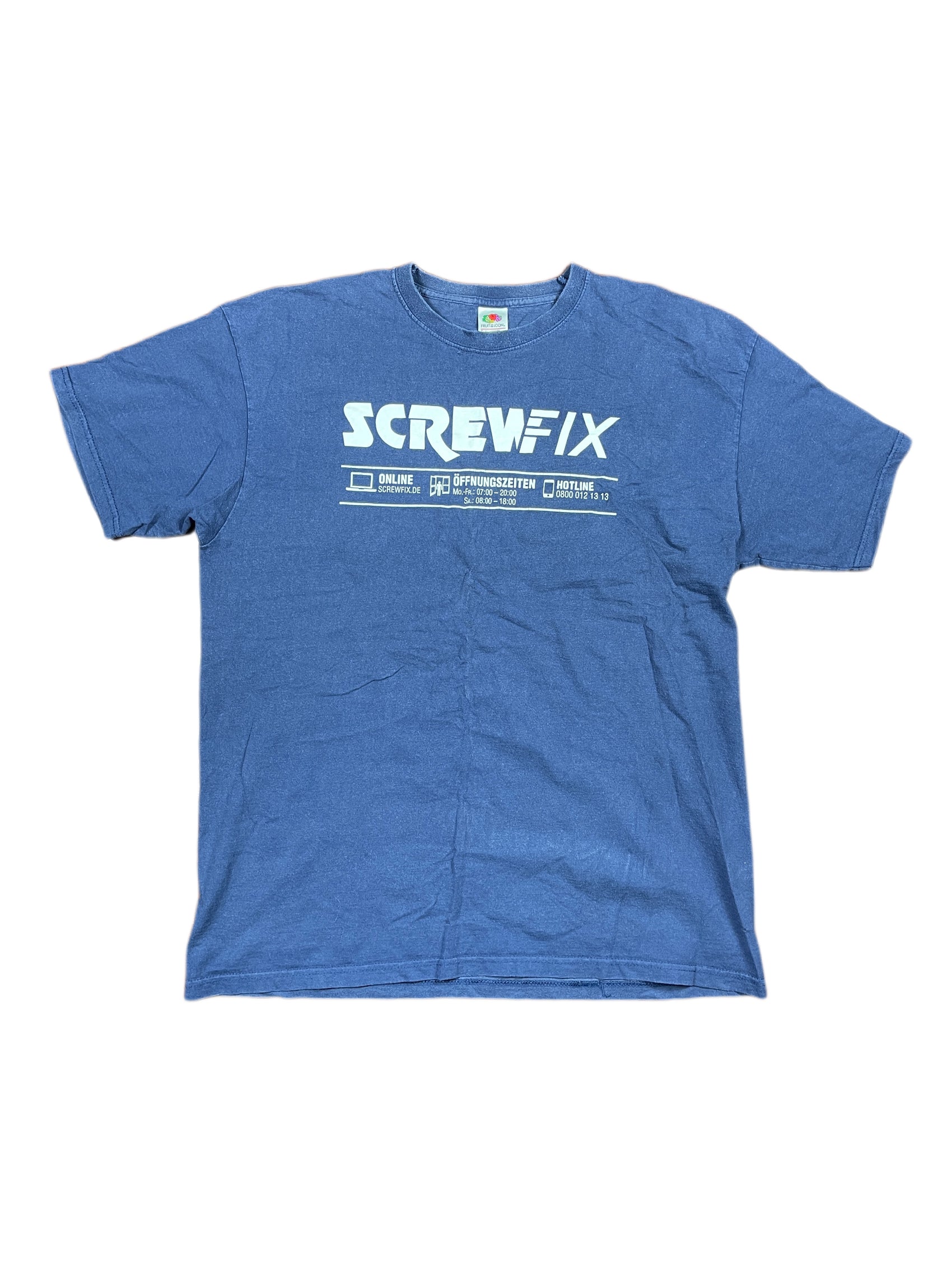 Vintage Fruit of the Loom T-Shirt Navy - L/XL