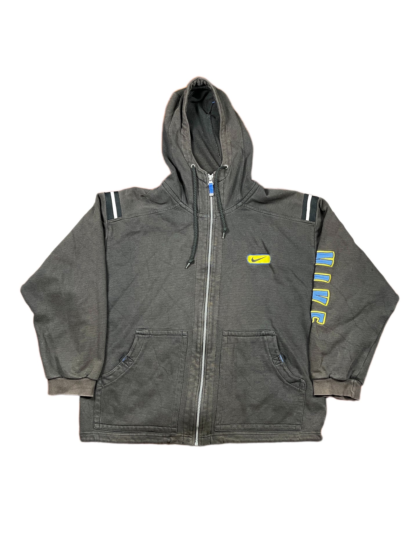 Vintage Nike Boxy Zip Sweatshirt Black - L