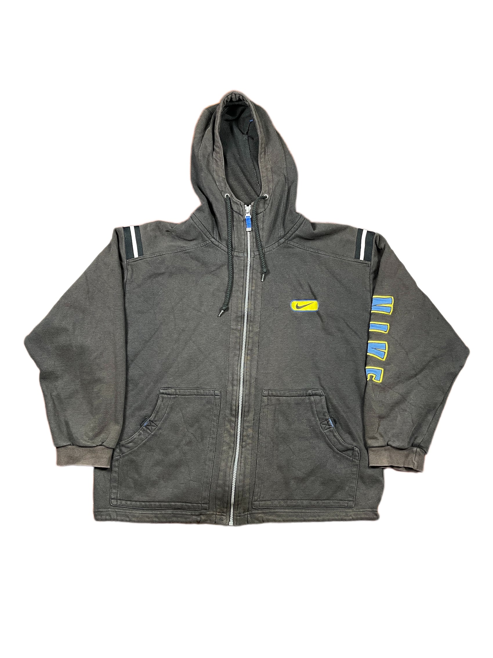 Vintage Nike Boxy Zip Sweatshirt Black - L