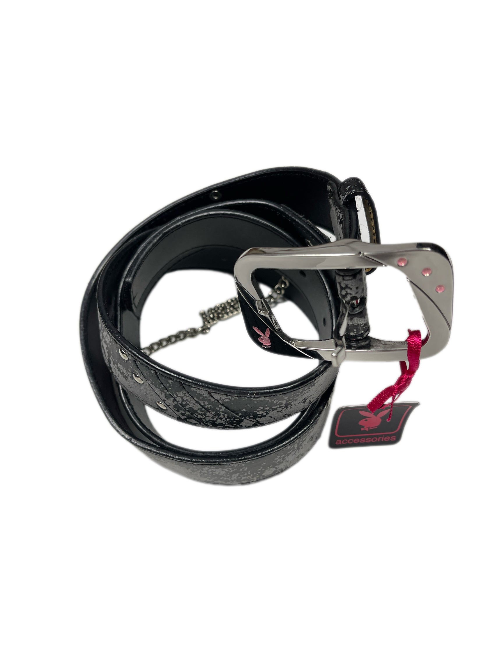 Y2k Playboy Belt 2004 Black
