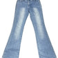 Y2k Ebus Flared Denim Pants Blue - M