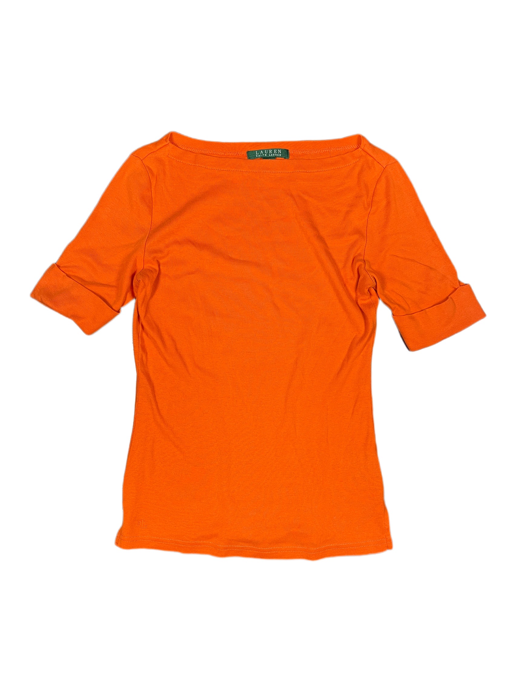 Ralph Lauren Short Sleeve Top Orange - XS