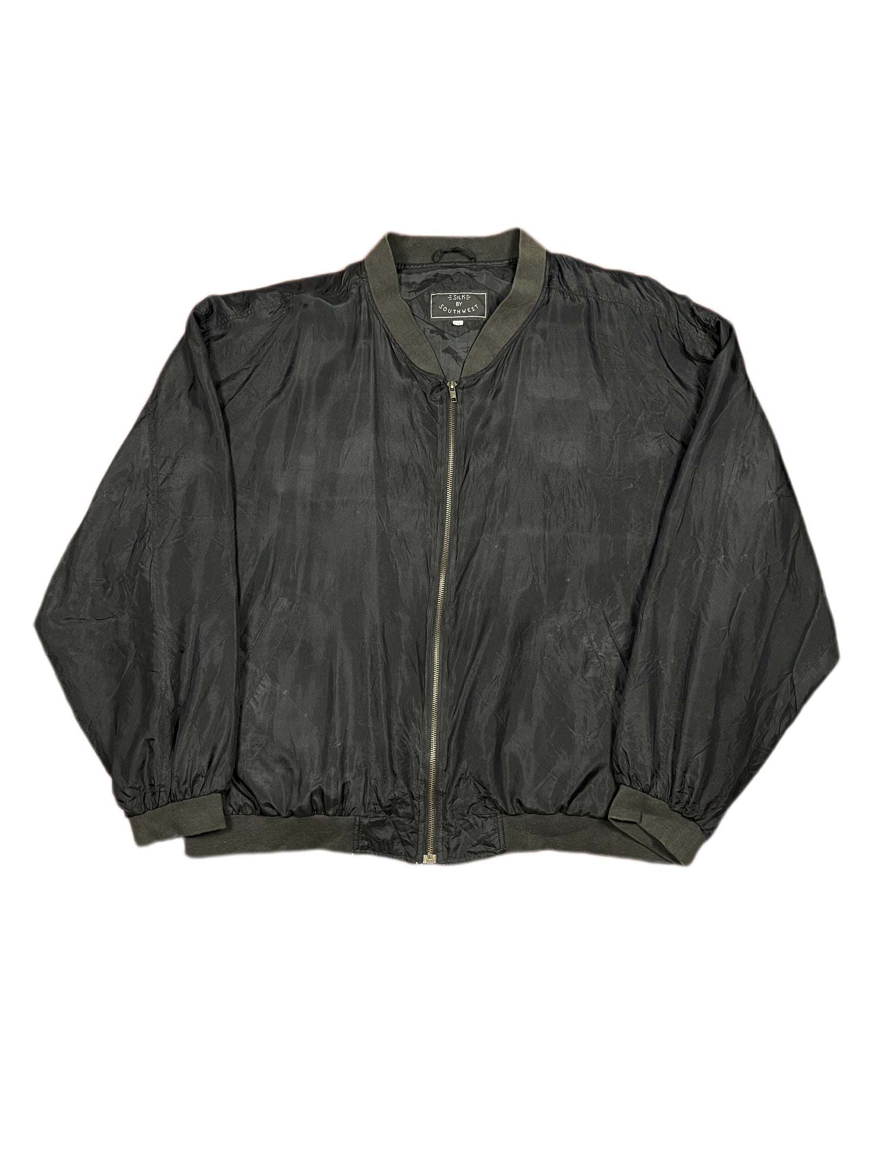 Vintage Southwest Silk Jacket Black - XXL
