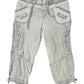 Y2k C&A Capri Cargo Pants Gray - M