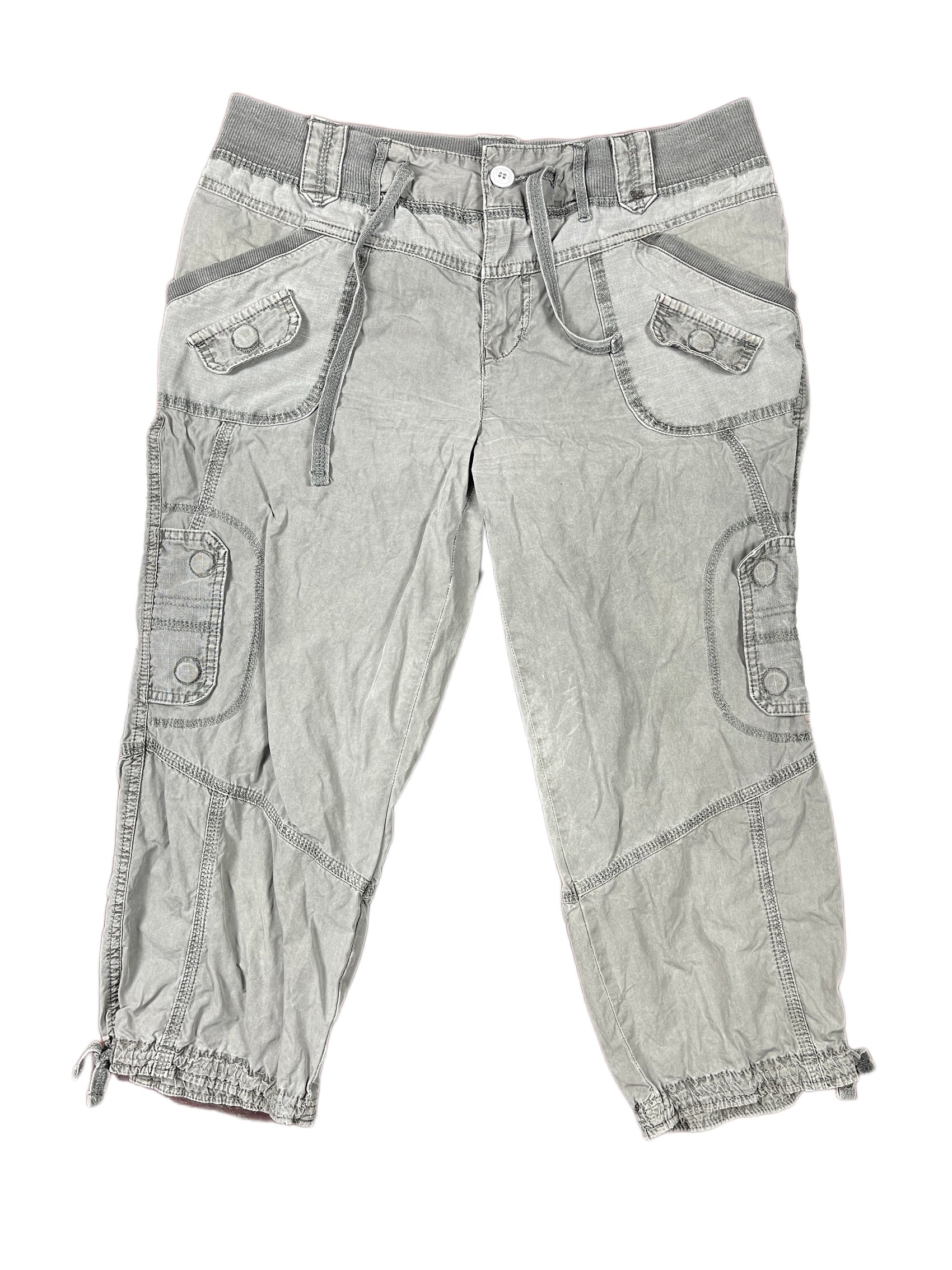 Y2k C&A Capri Cargo Pants Gray - M