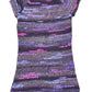 Vintage Knitted Short Sleeve Dress Purple - XL