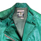 Replay Green Leather Jacket 2000s Biker | XS