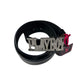 Y2k Playboy Plug Belt Black 2004