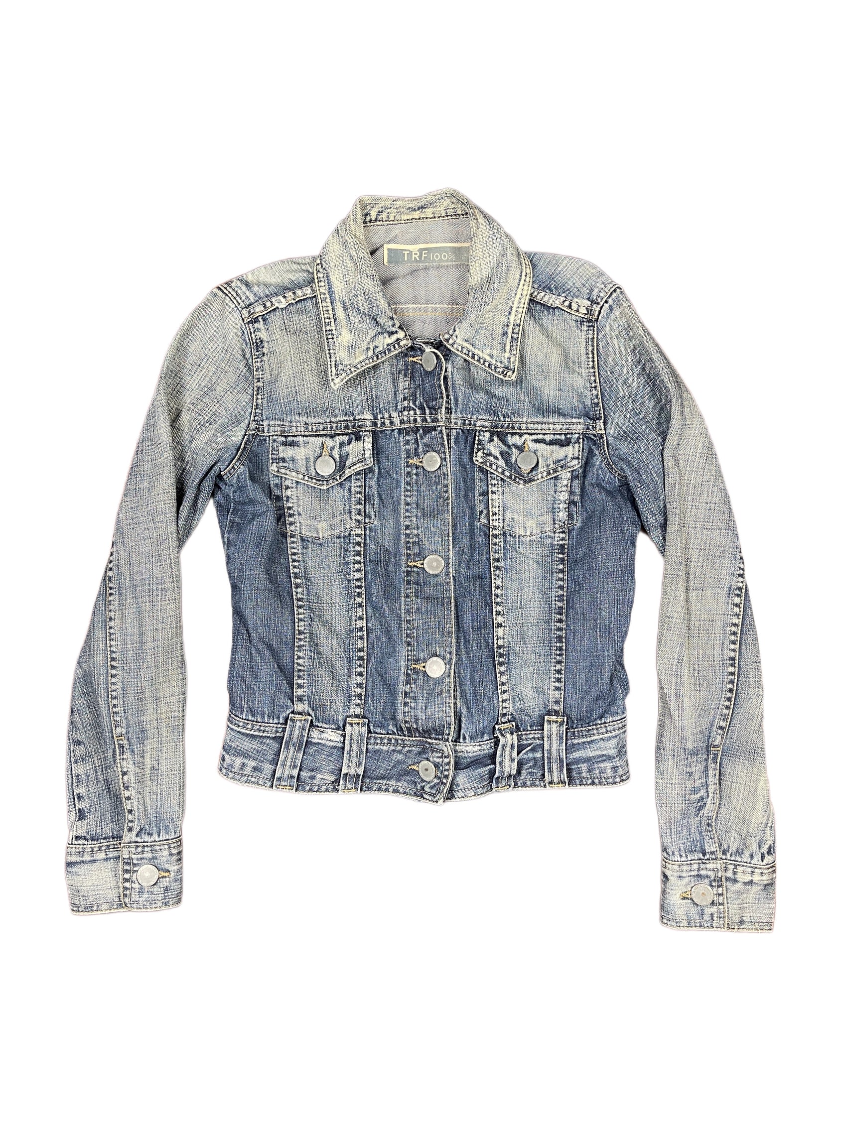 Trf Zara Denim Jacket Blue - L