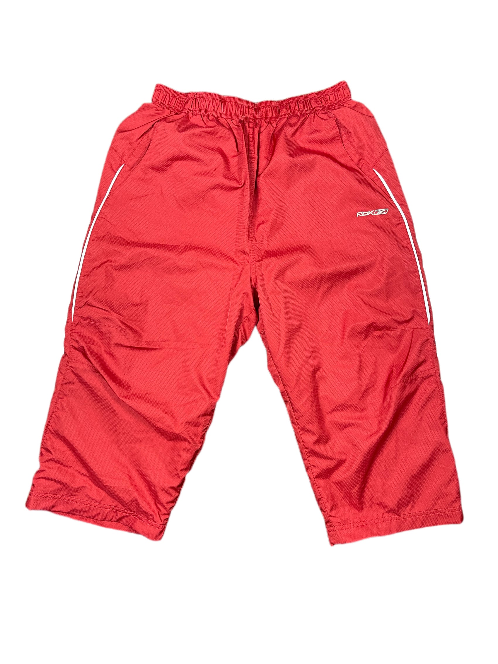 Y2k Reebok Capri Sport Pants Red - XS
