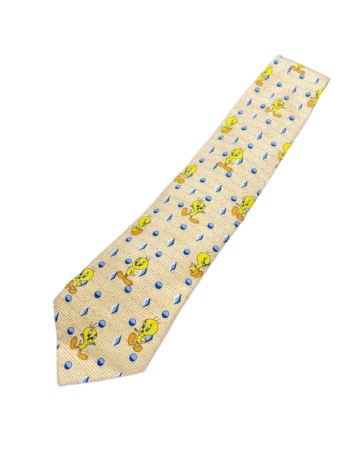 Vintage Tweety 2000 Looney Tunes Tie Yellow