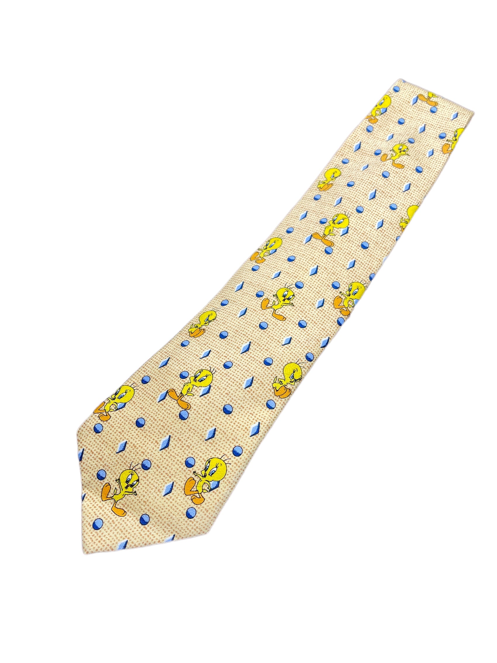 Vintage Tweety 2000 Looney Tunes Tie Yellow