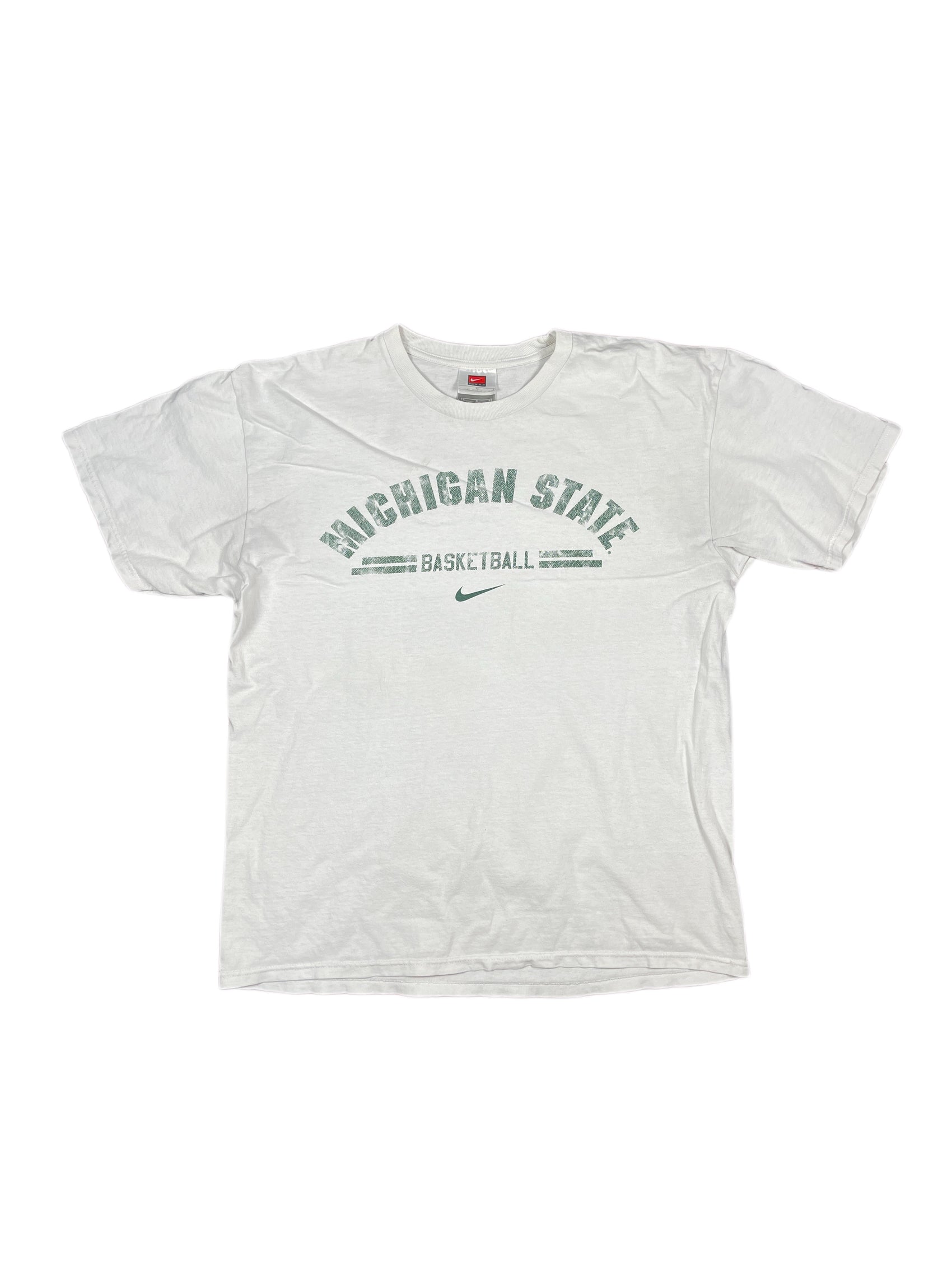 Vintage Nike Michigan State T-Shirt White - L