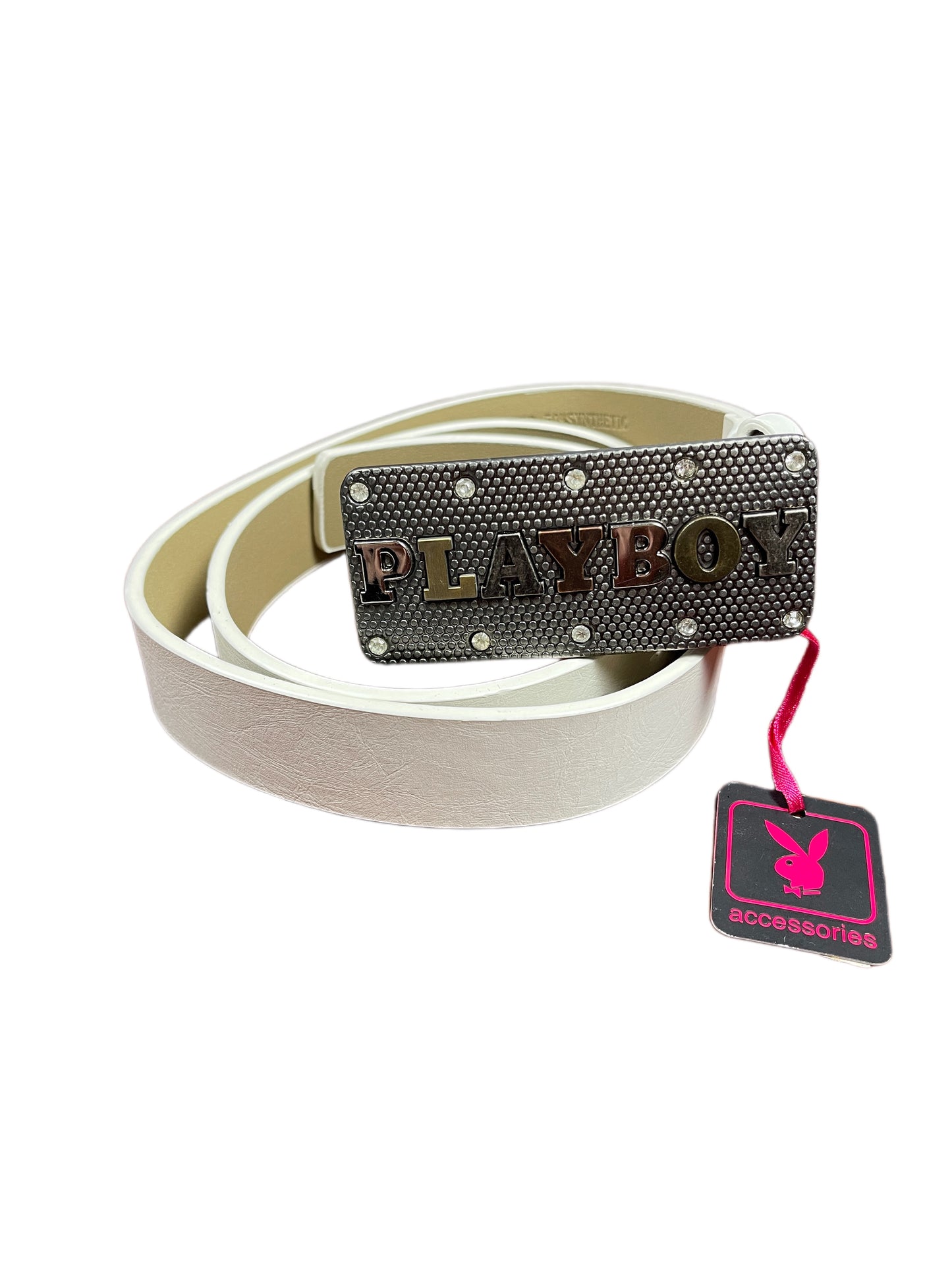 Y2k Playboy Belt White 2004