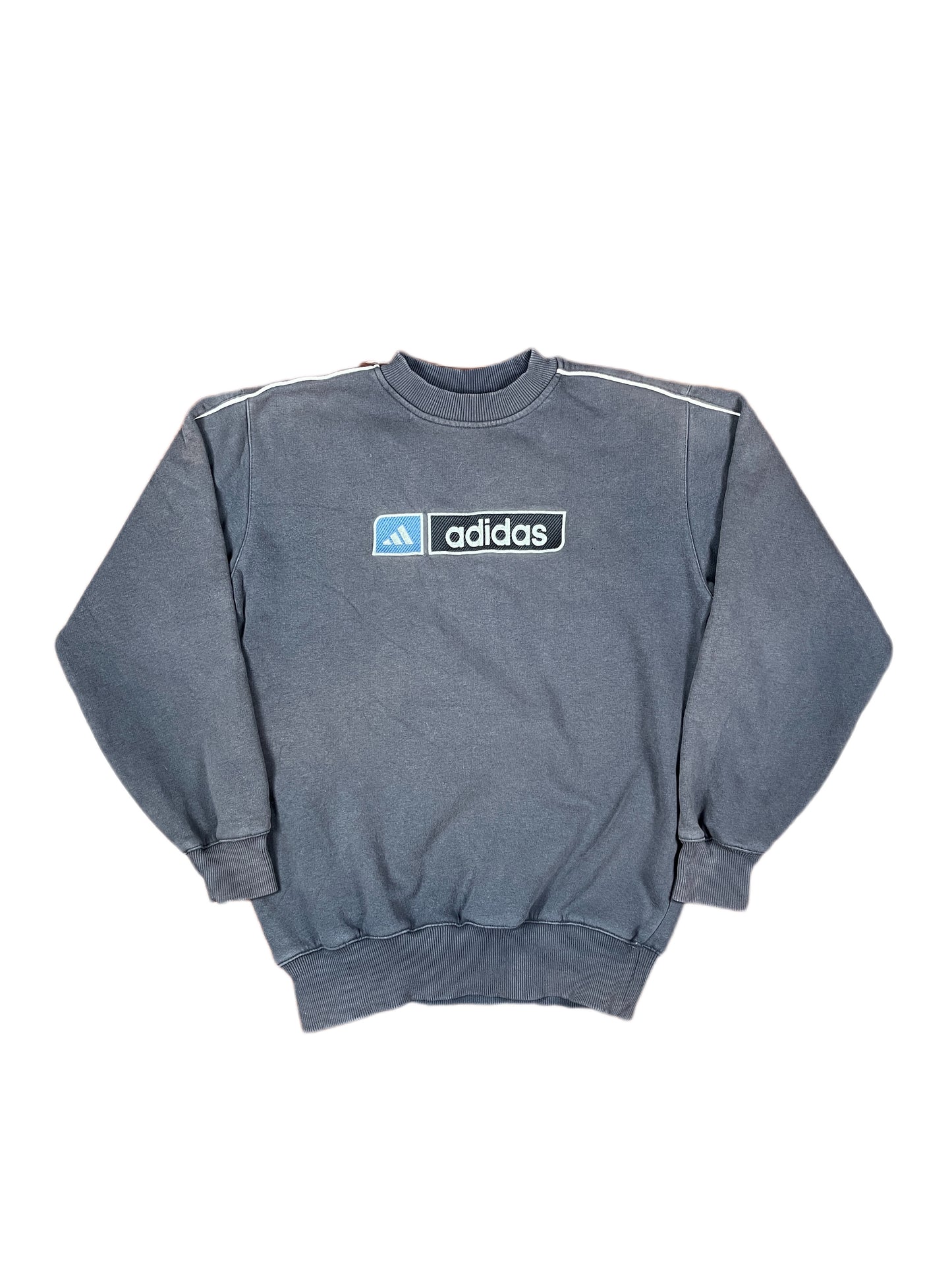 Vintage 2003 Adidas Sweatshirt Embroidered Gray - XS