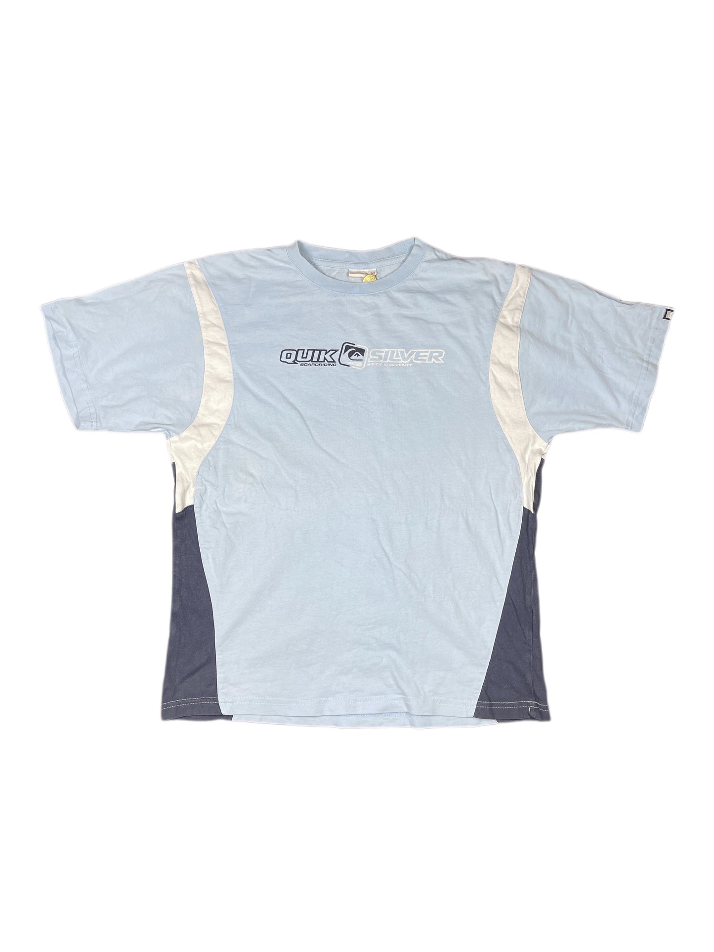 Y2k Quiksilver T-Shirt Light Blue - M
