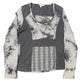 Y2k Salt and Pepper Long Sleeve Top Gray - L