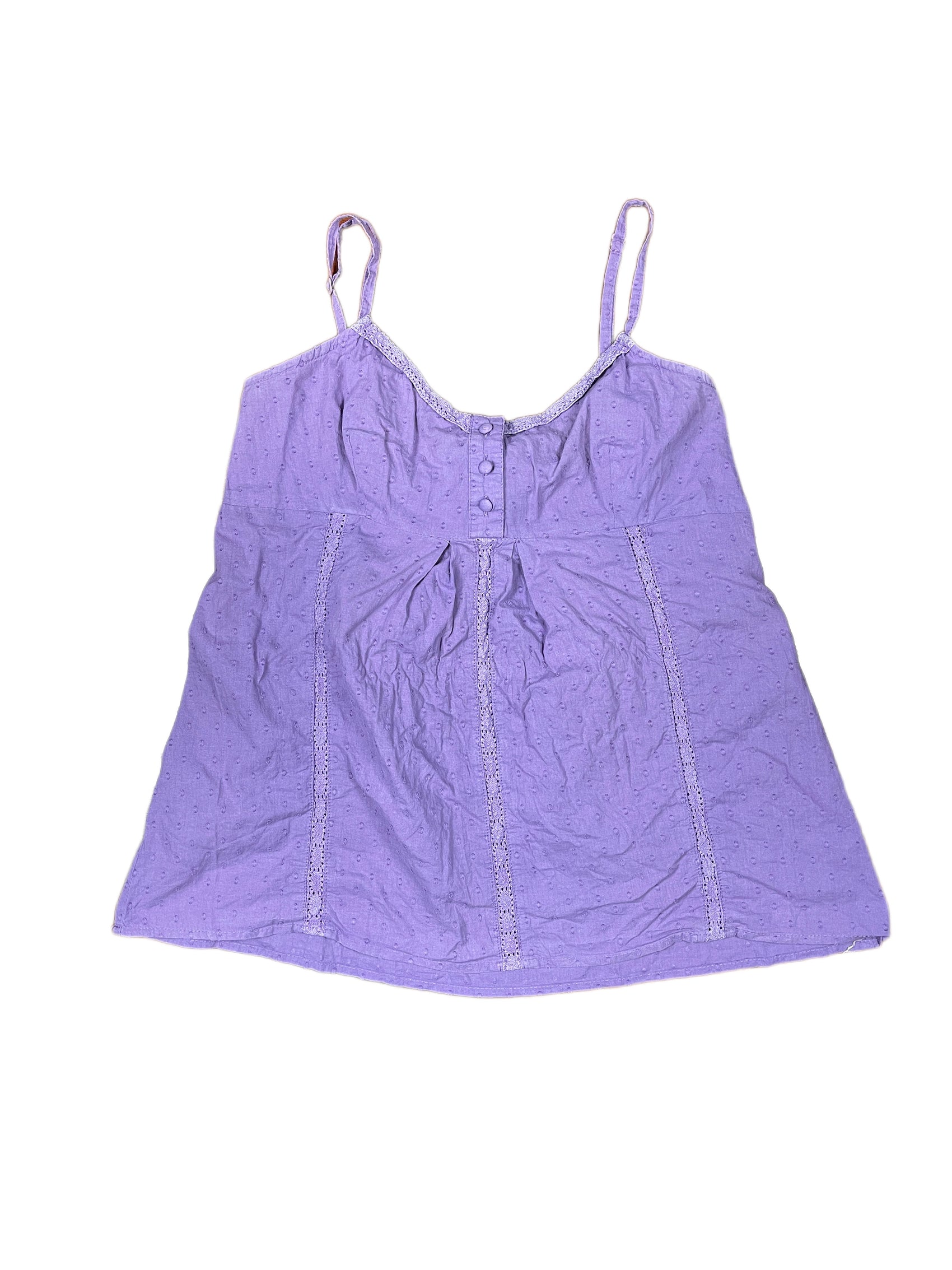 Y2k Camaieu Sleeveless Top Purple - M/L