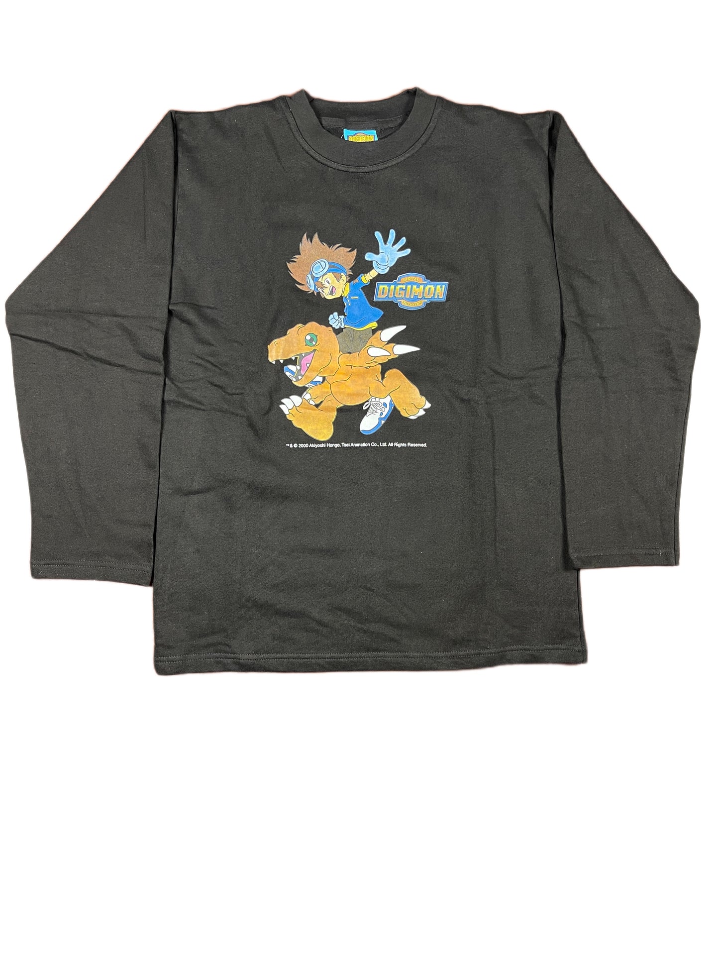 Vintage Digimon Sweatshirt Black 2000 - XS