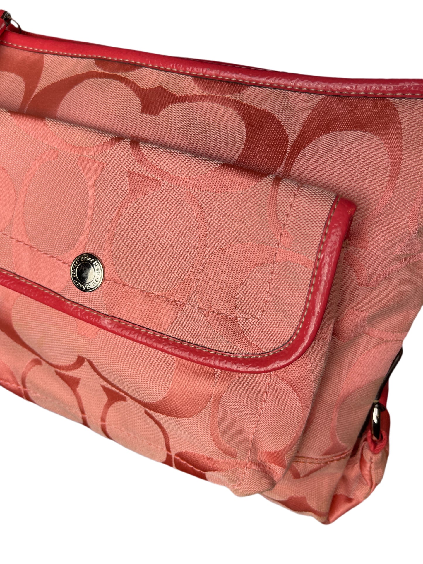 Coach Kyra Nylon Signature Flap Crossbody Bag 2000s y2k