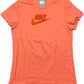 Vintage Nike T-Shirt Salmon Cotton Blend M