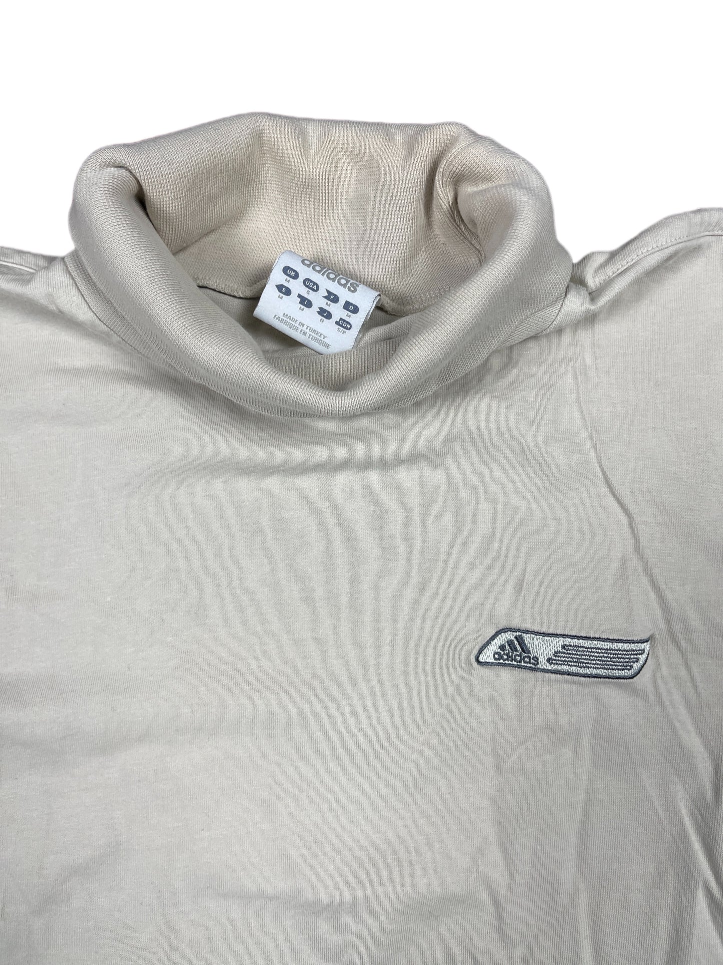 Vintage Adidas 2004 Turtleneck Longsleeve Cream - M