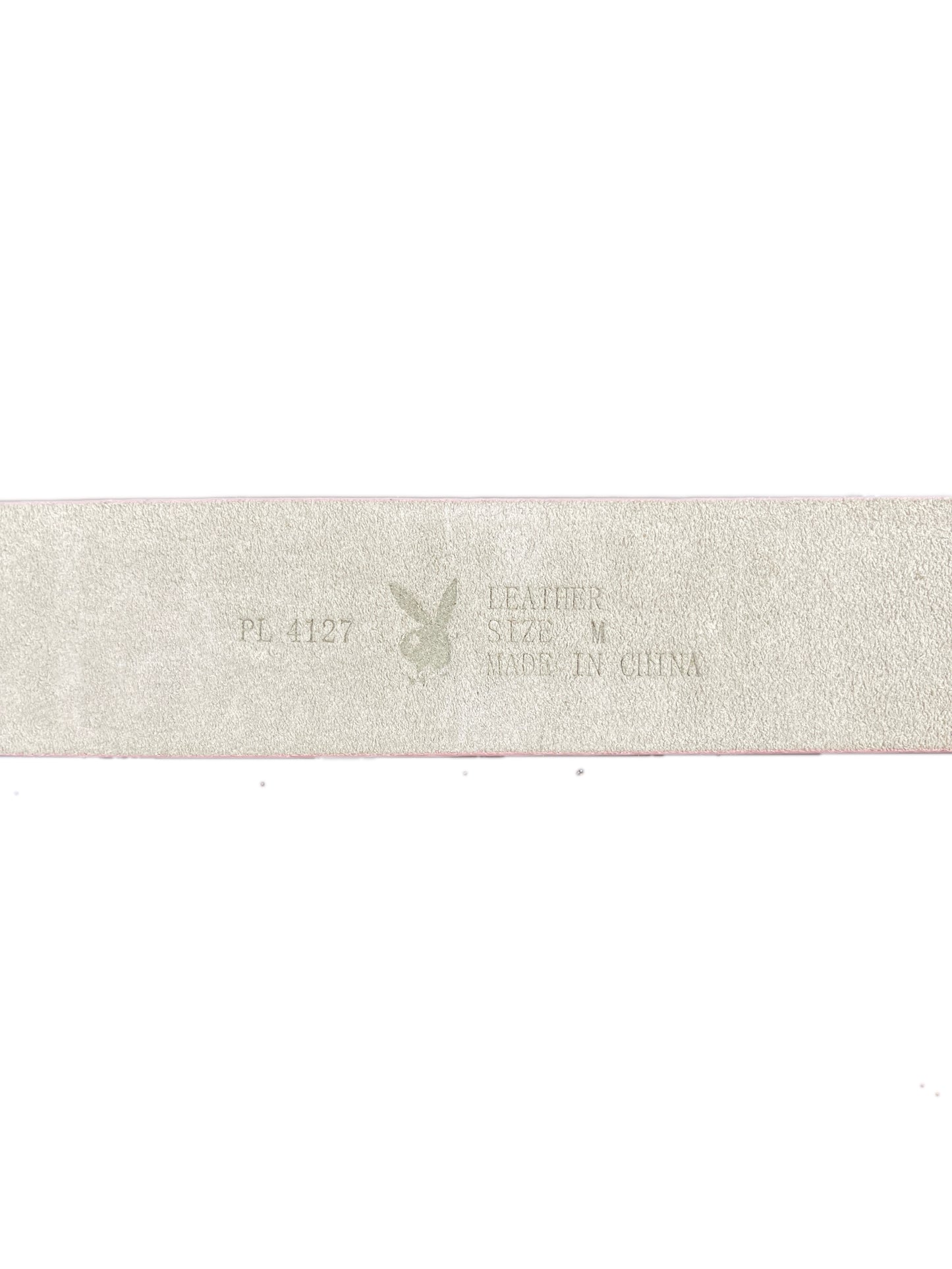 Y2k Playboy Leather Belt Pink 2004