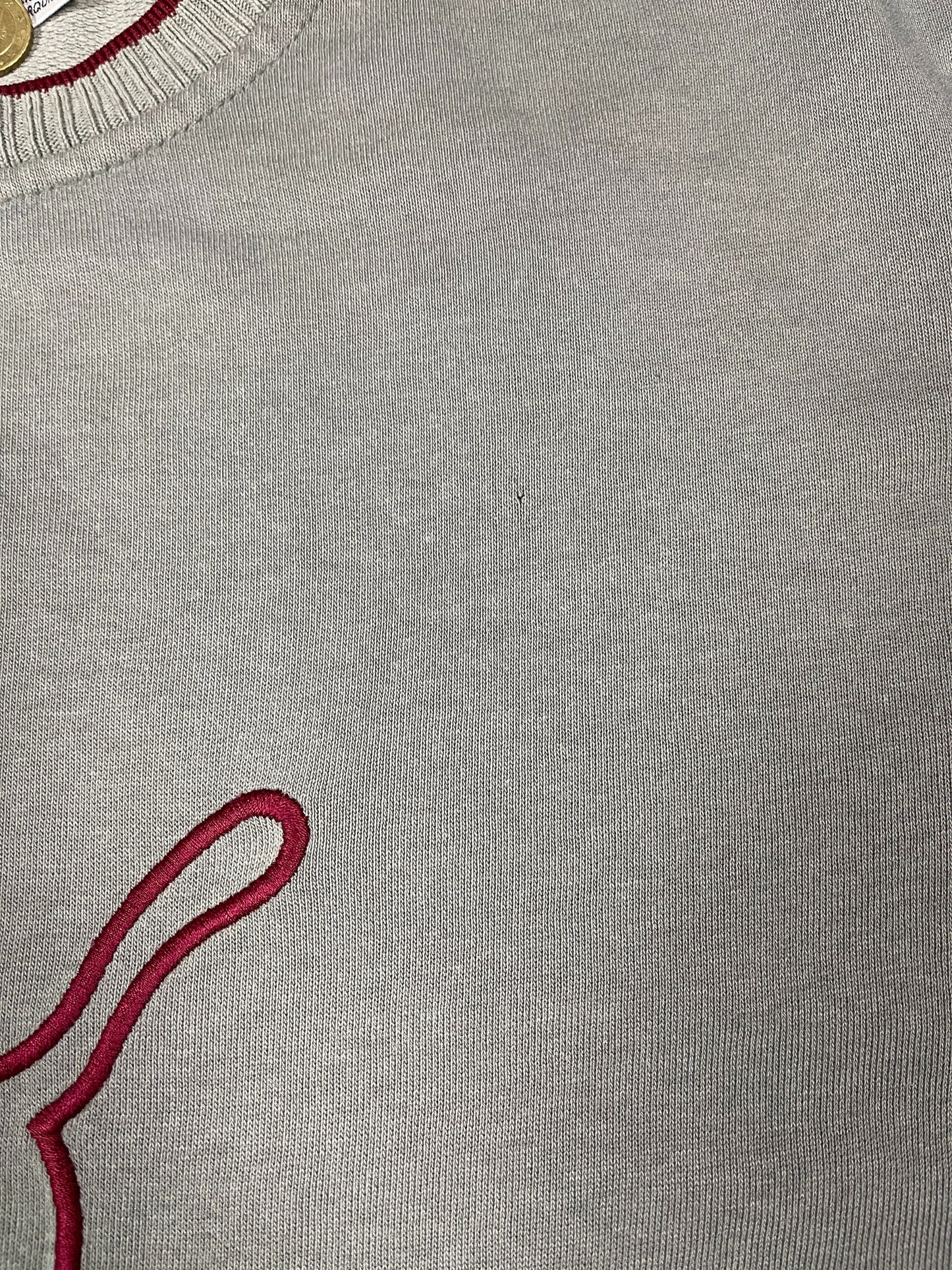 Vintage Puma 2000s Sweatshirt Gray Red - L