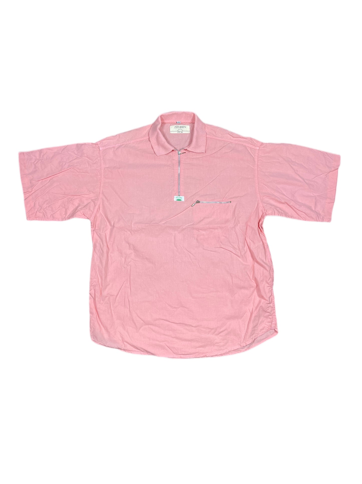 Vintage Zephirien 1988 Short Sleeve Shirt Rose - L