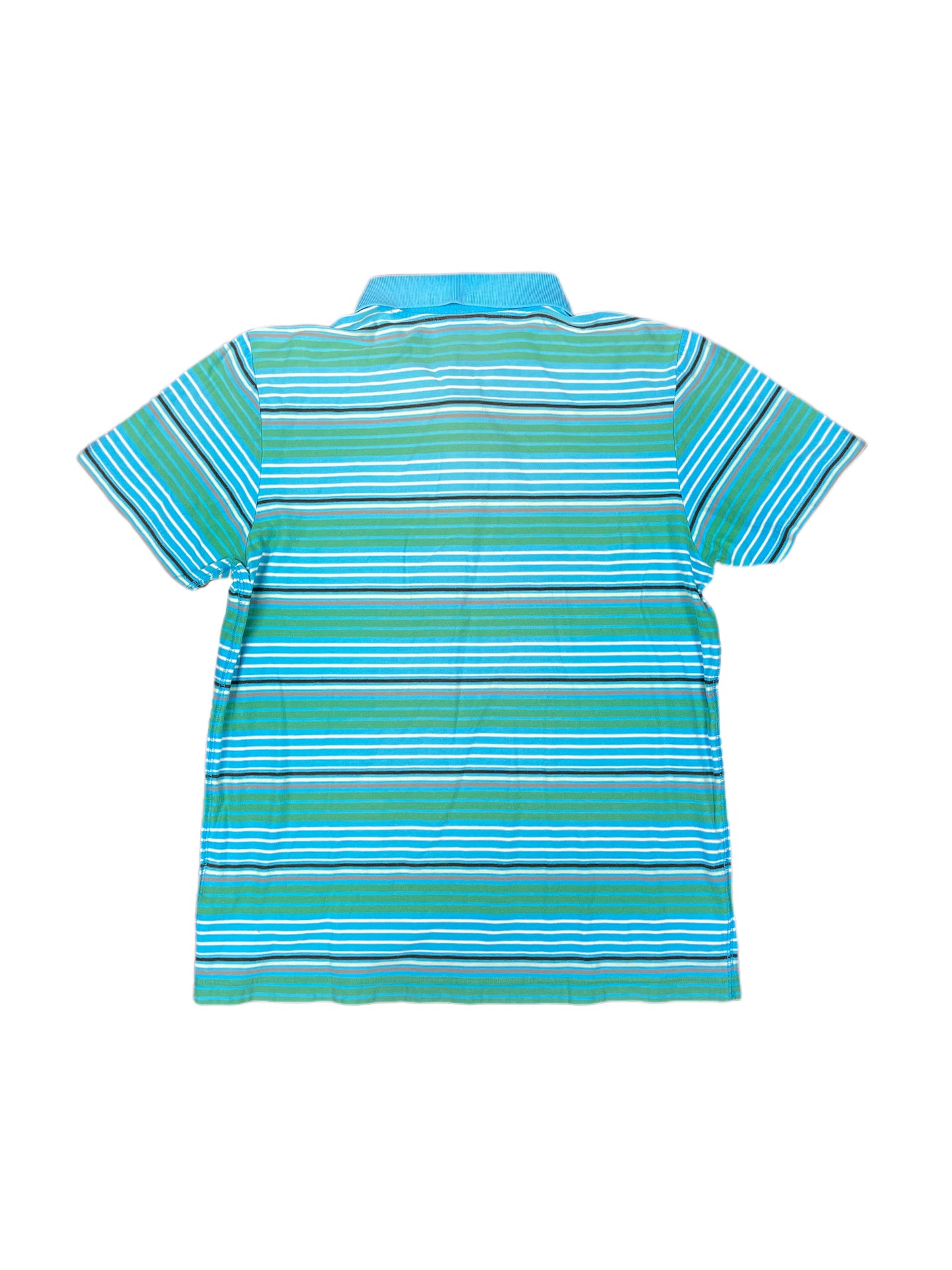 Y2k Adidas Polo Shirt Blue - L