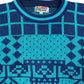 Vintage Club Libre Knitted Sweatshirt Blue Turquoise - M