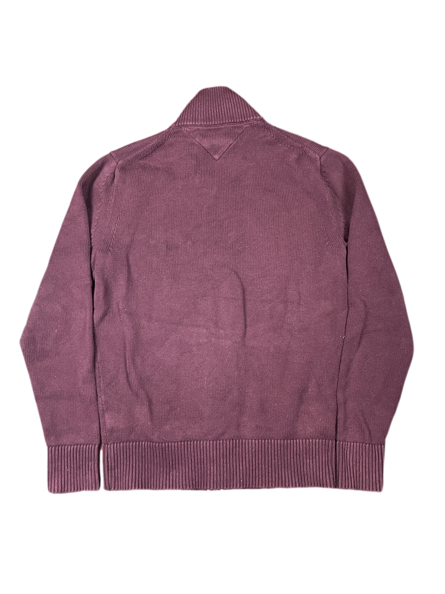 Tommy Hilfiger Knit Zipper Sweatshirt Bordeaux - L
