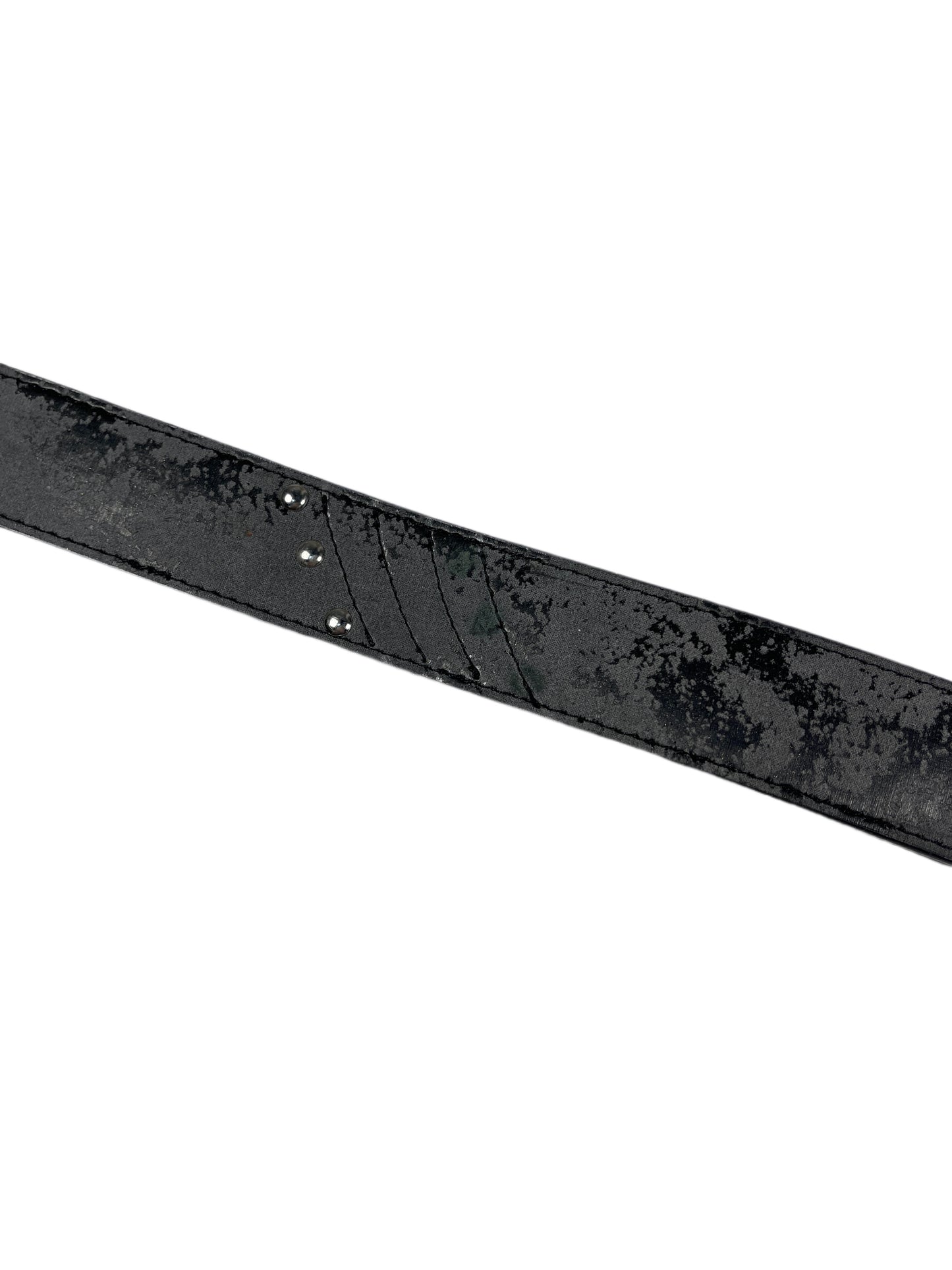 Y2k Playboy Belt Black Gray 2004