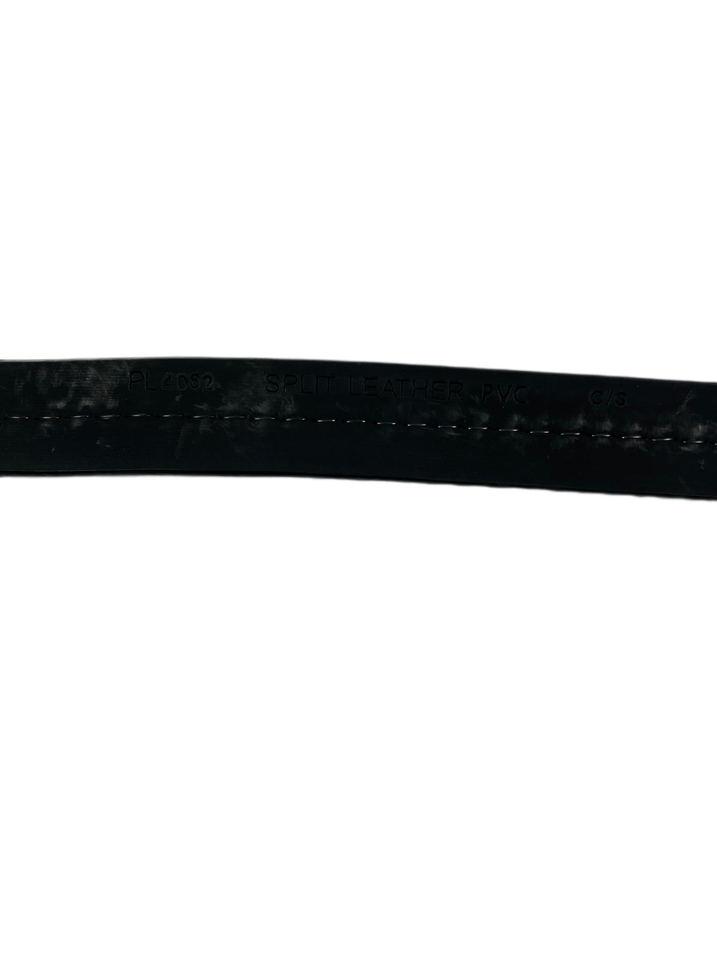 Y2k Playboy Belt Chain Leather PVC Black 2004