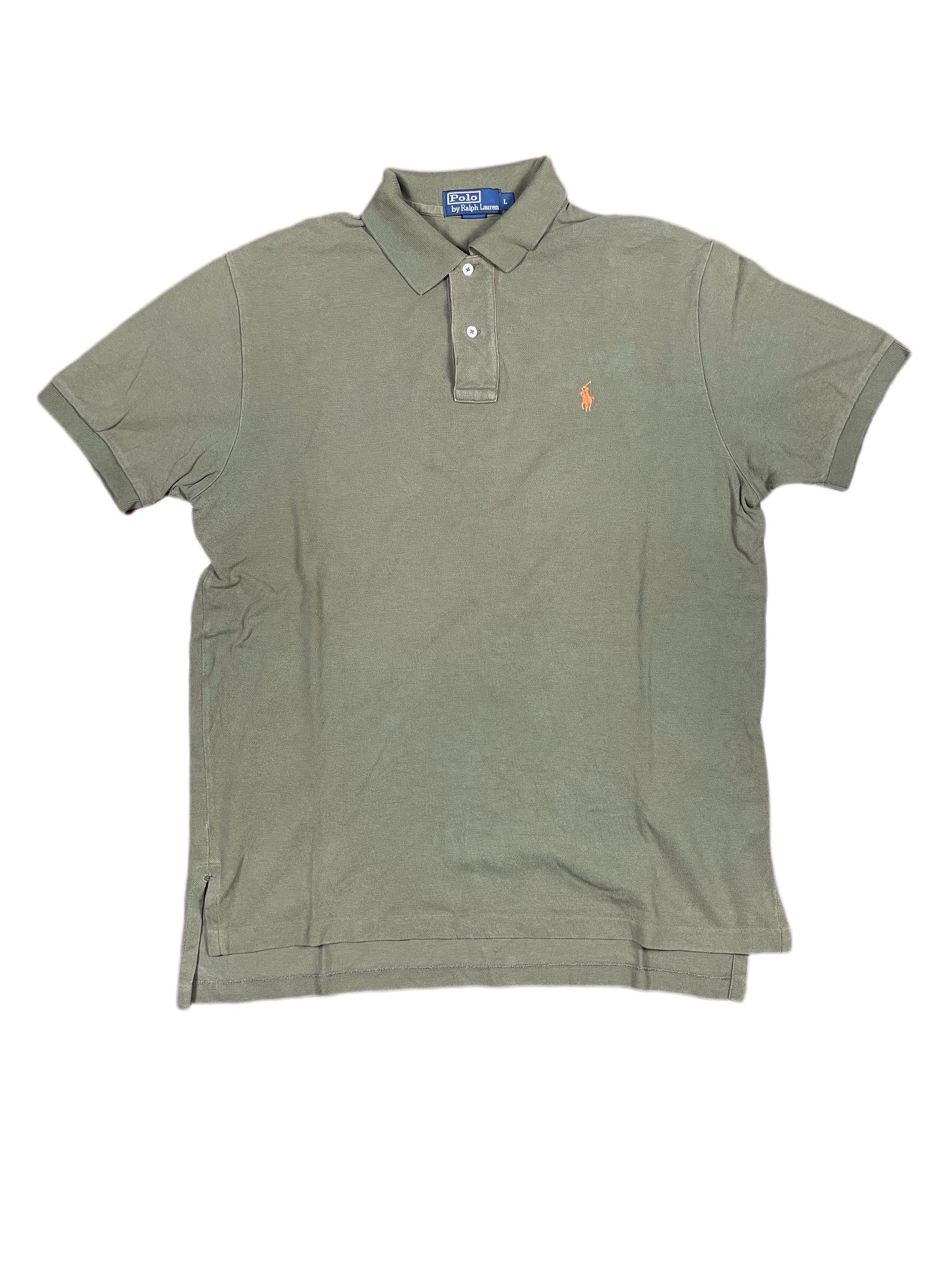 Vintage Polo Ralph Lauren 1990s Polo Shirt Khaki - L