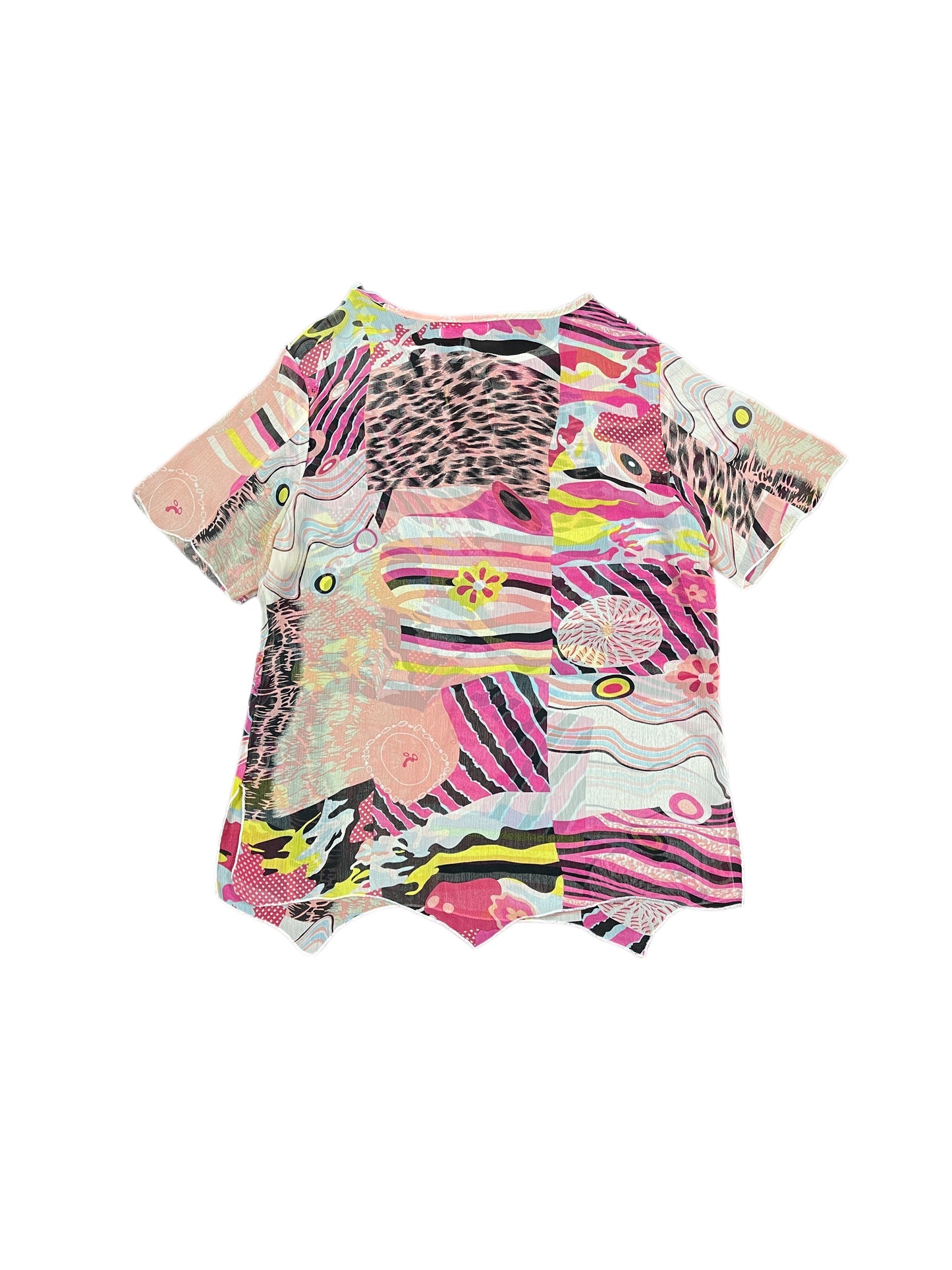 Y2k Miss Gra Short Sleeve Top Rose - L