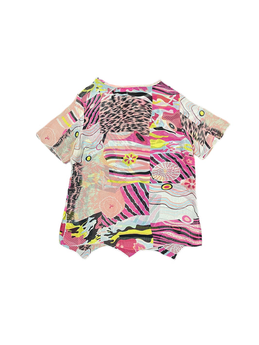 Y2k Miss Gra Short Sleeve Top Rose - L