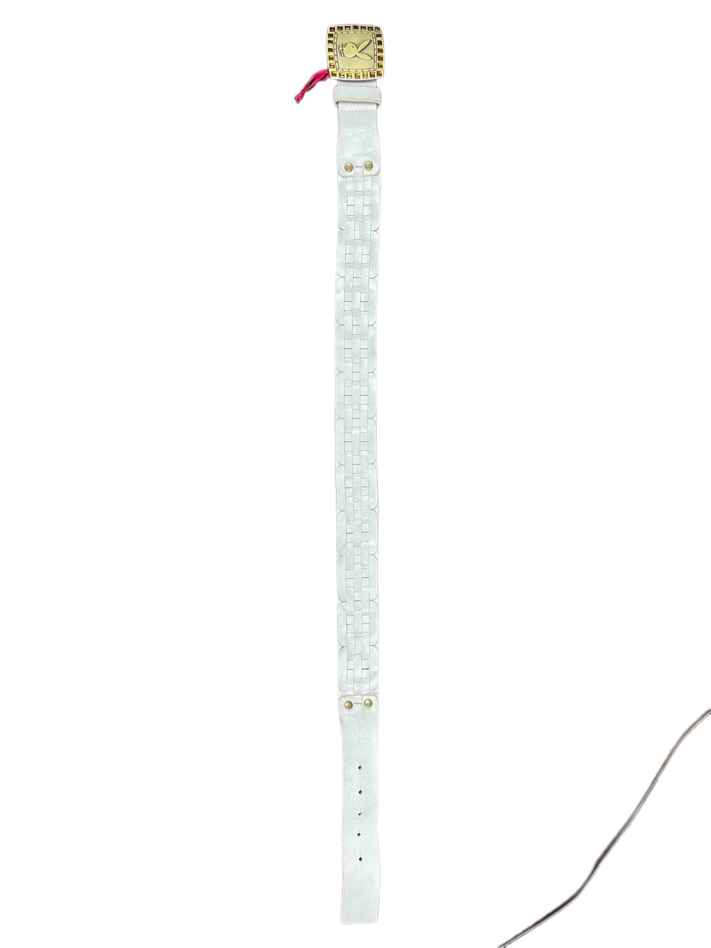 Y2k Playboy Plug Belt White 2007