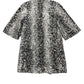 Vintage Faux Fur Coat Black White - M